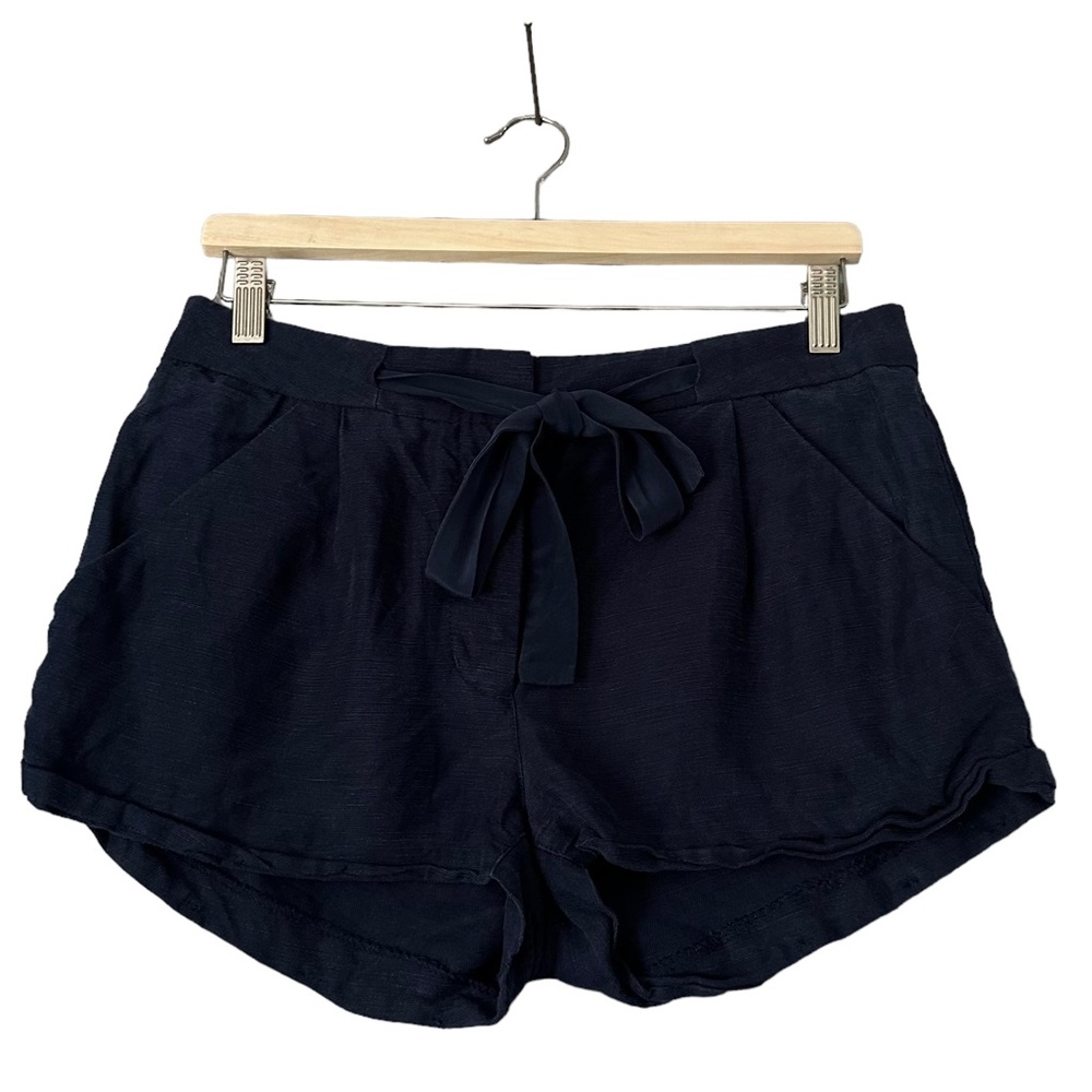 Aritzia | Wilfred | Allegra Linen Blend Shorts Navy Size 2